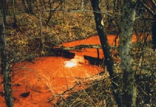 Yellowboy as result of Acid Mine Drainage